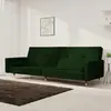 Image de vidaXL Canapé-lit à 2 places - Vert foncé