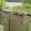 Image de vidaXL Jardinières Résine Tressée