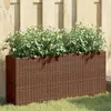 Image de vidaXL Jardinière - Résine Tressée