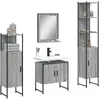 Image de vidaXL Armoires Salle de Bain 4 pcs - Sonoma Gris