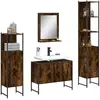 Image de vidaXL Ensemble armoires salle de bain - 4 pcs - Chêne fumé