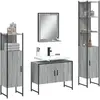 Image de vidaXL Ensemble armoires salle de bain 4 pcs sonoma gris