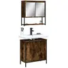 Image de vidaXL Meubles salle de bain - Chêne fumé