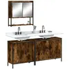 Image de VIDAXL Meubles Salle de Bain 3 Pièces - Chêne Fumé