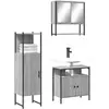 Image de vidaXL Ensemble salle de bain sonoma gris