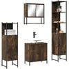 Image de vidaXL Meubles salle de bain 4 pcs Chêne fumé