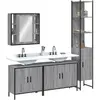 Image de VIDAXL Ensemble Armoires Salle de Bain - Sonoma Gris