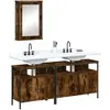 Image de vidaXL Ensemble meubles salle de bain 3 pcs Chêne