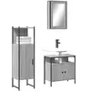 Image de VidaXL Meuble salle de bain 3 pcs - Sonoma gris