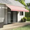 Image de vidaXL Tissu de remplacement rayures rouges/blanches