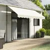 Image de vidaXL Tissu de remplacement cantonnière d'auvent - Rayure Crème 3 m