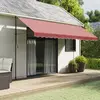 Image de vidaXL Tissu de remplacement de cantonnière d’auvent rayure bordeaux