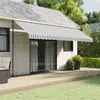 Image de vidaXL Tissu de remplacement de cantonnière - Anthracite/Blanc