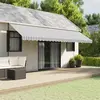 Image de vidaXL Cantonnière d'auvent - 580 cm Anthracite blanc