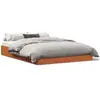 Image de vidaXL Cadre de lit sans matelas cire marron 160x200cm bois pin massif