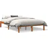 Image de vidaXL Cadre de lit sans matelas cire marron 120x200cm bois pin massif