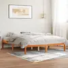 Image de vidaXL Cadre de lit sans matelas cire marron 160x200cm bois pin massif