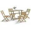 Image de VIDAXL Ensemble à manger 5 pcs bois acacia