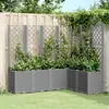 Image de vidaXL gris clair 160x120x140 cm PP