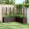 Image de vidaXL Jardinière avec Treillis 367885