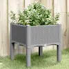 Image de VIDAXL Jardinière 40x40x42 cm - Gris clair