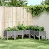 Image de vidaXL Jardinière sur pieds - Gris clair