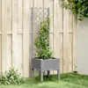 Image de vidaXL Jardinière Treillis 40x40x142 cm - Gris Clair