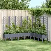 Image de vidaXL Jardinière treillis bleu gris 200x160
