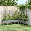 Image de vidaXL Jardinière avec Treillis - Gris Clair 200x160x142 cm