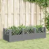 Image de vidaXL Jardinière 123,5x43,5x43,5 cm - Gris clair