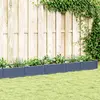 Image de vidaXL Jardinière avec piquets bleu gris PP