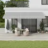 Image de vidaXL Auvent rétractable automatique anthracite et blanc 600x350 cm
