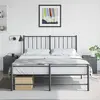 Image de VIDAXL Lot de 2 Tables de Chevet Anthracite - 34,5x39x44 cm