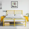 Image de VIDAXL Lot de 2 tables de chevet - Jaune moutarde 34,5x39x44 cm