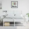 Image de vidaXL Tables de chevet 2 pièces - Blanc Acier
