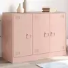 Image de vidaXL Buffet Rose 99x39x73 cm Acier