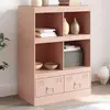 Image de vidaXL Buffet haut 67x39x95 cm - Rose