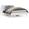 Image de vidaXL Cadre de lit sans matelas blanc 120x200 cm bois de pin massif