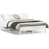 Image de vidaXL Cadre de lit sans matelas blanc 150x200 cm bois de pin massif