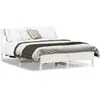 Image de vidaXL Cadre de lit sans matelas blanc 140x190 cm bois de pin massif