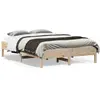 Image de vidaXL Cadre de lit sans matelas 140x190 cm bois de pin massif