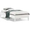 Image de vidaXL Cadre de lit sans matelas blanc 90x190 cm bois de pin massif