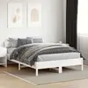 Image de vidaXL Cadre de lit sans matelas blanc 140x200 cm bois de pin massif