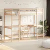 Image de vidaXL Lit superposé sans matelas 90x190 cm bois massif de pin