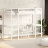 Image de vidaXL Lit superposé sans matelas blanc 90x190 cm bois de pin massif