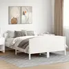 Image de vidaXL Cadre de lit sans matelas blanc 140x190 cm bois de pin massif