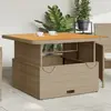Image de vidaXL Table de jardin 110x110x71 cm - Beige