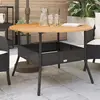 Image de vidaXL Table de jardin - Noir