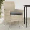 Image de vidaXL Chaises de jardin lot de 2 gris clair