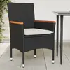 Image de vidaXL Chaises de jardin - Noir